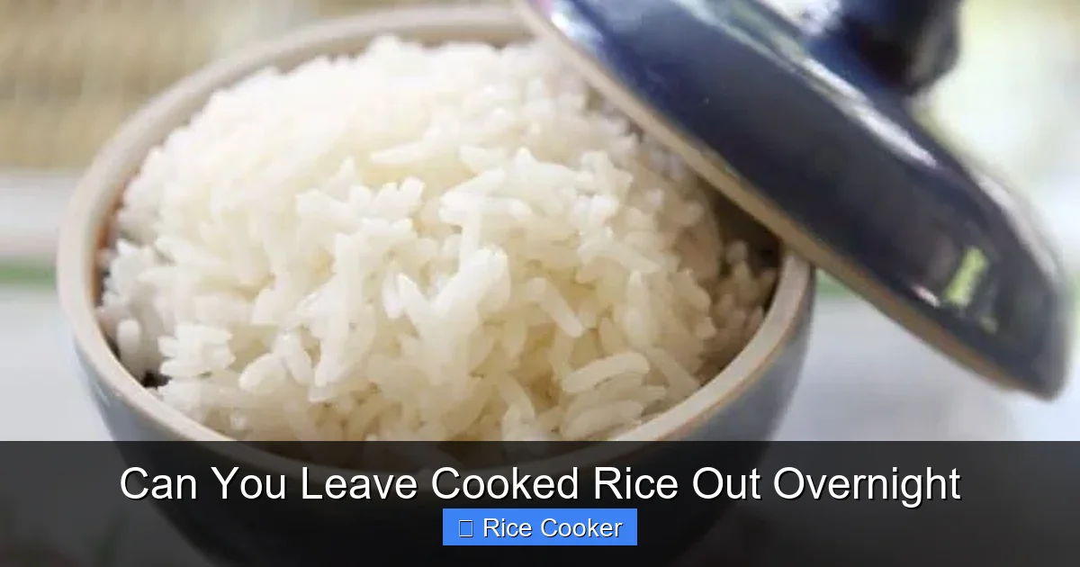 Can You Leave Cooked Rice Out Overnight