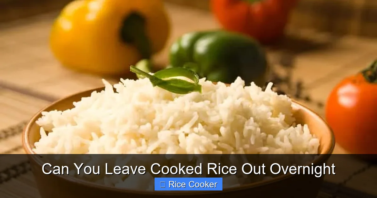 Can You Leave Cooked Rice Out Overnight