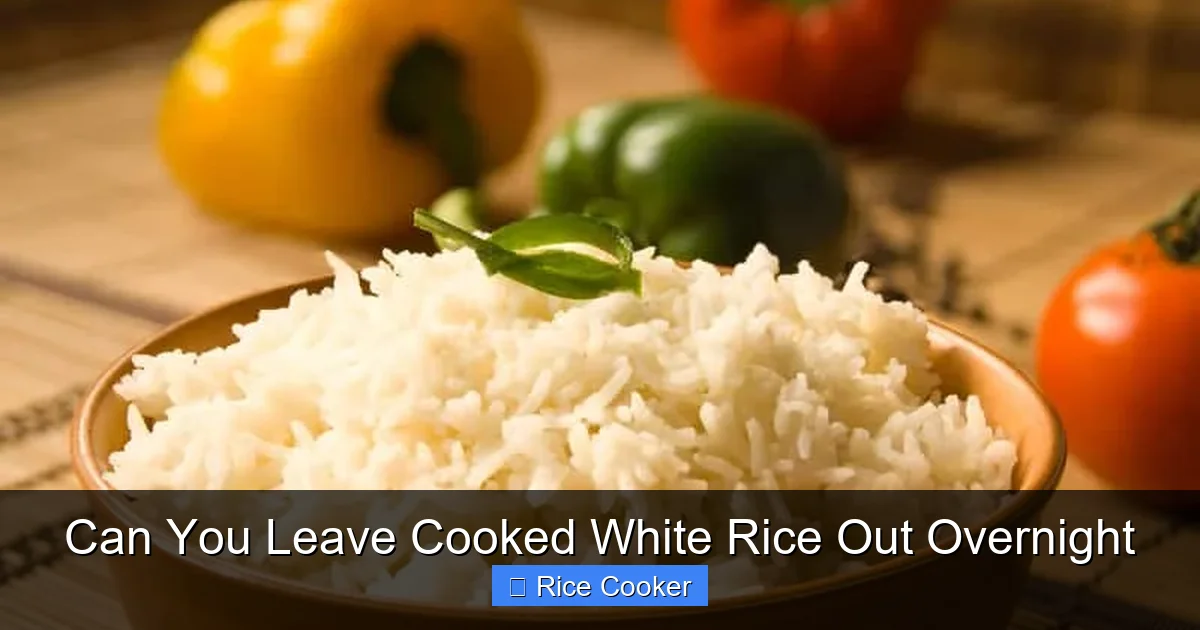 Can You Leave Cooked White Rice Out Overnight