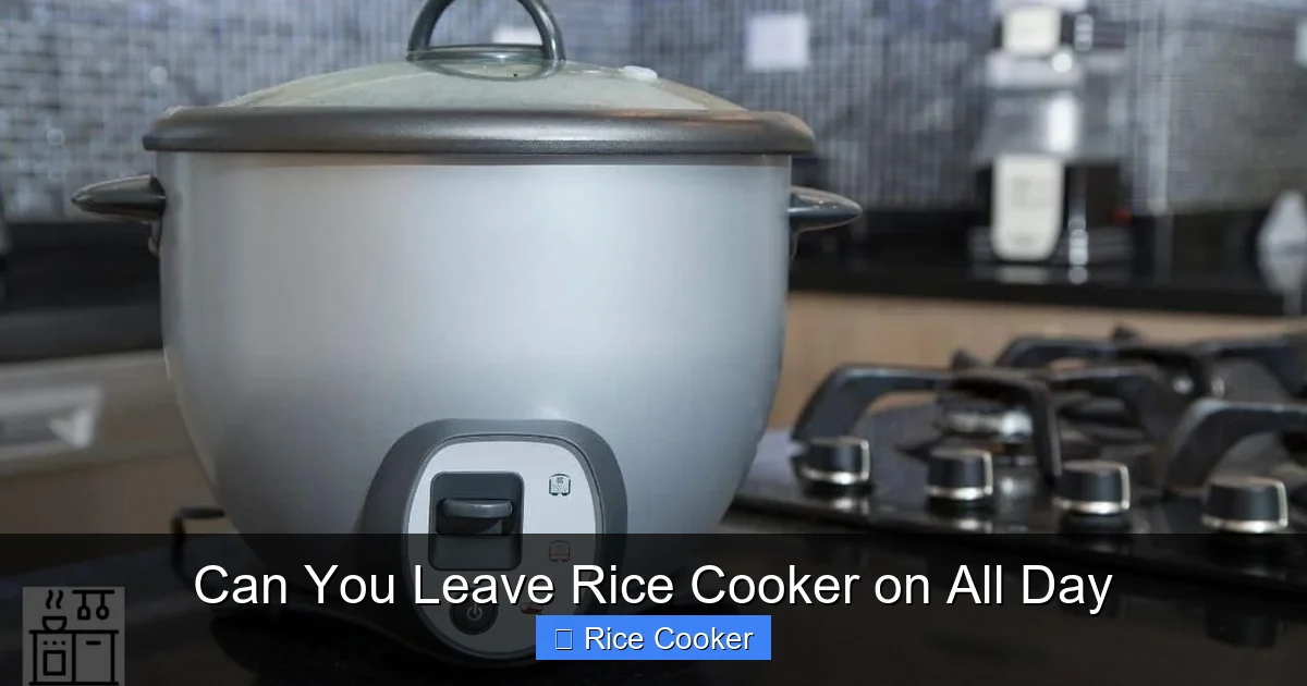Can You Leave Rice Cooker on All Day