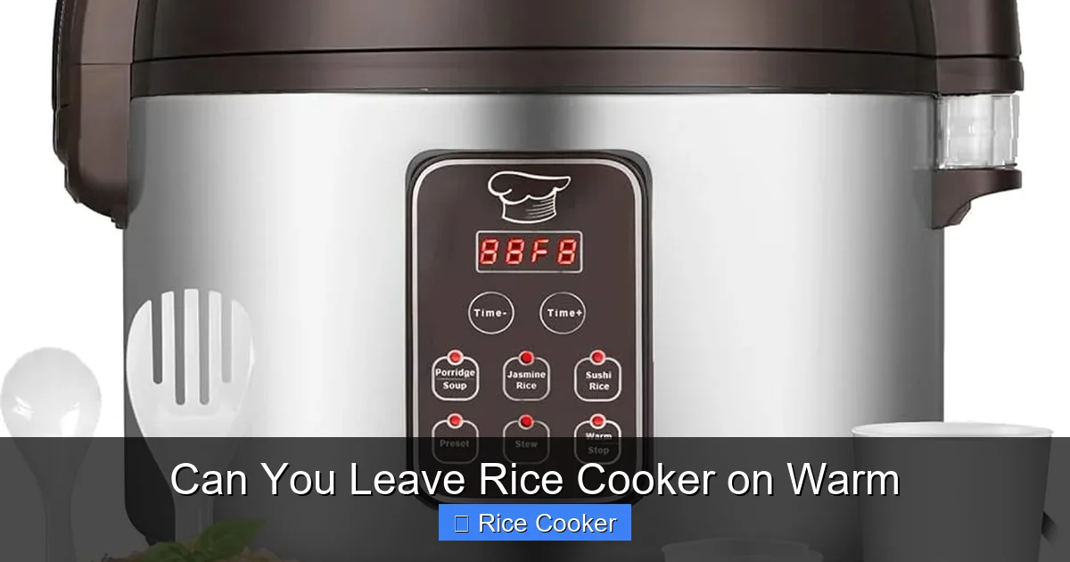 Can You Leave Rice Cooker on Warm