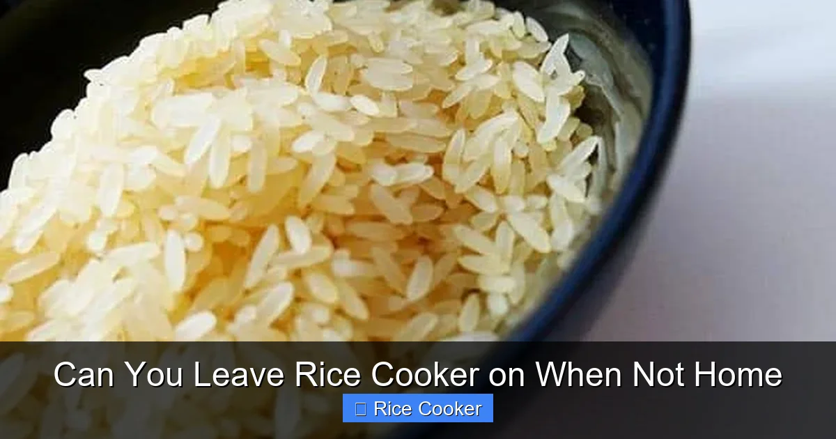 Can You Leave Rice Cooker on When Not Home
