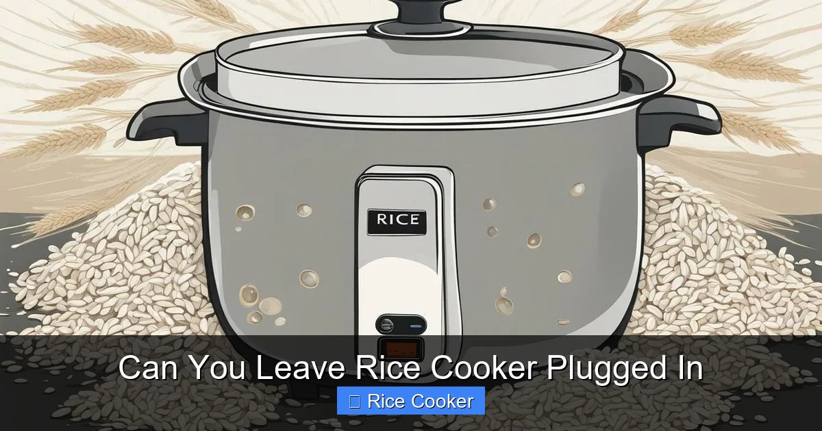 Can You Leave Rice Cooker Plugged In
