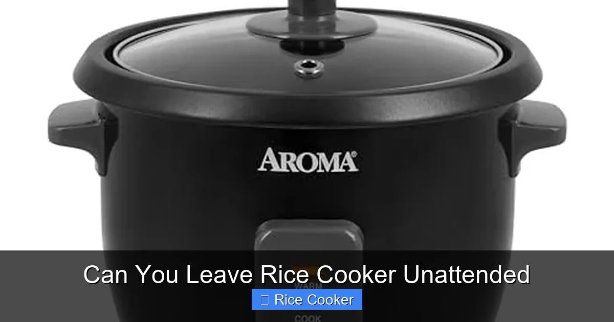 Can You Leave Rice Cooker Unattended