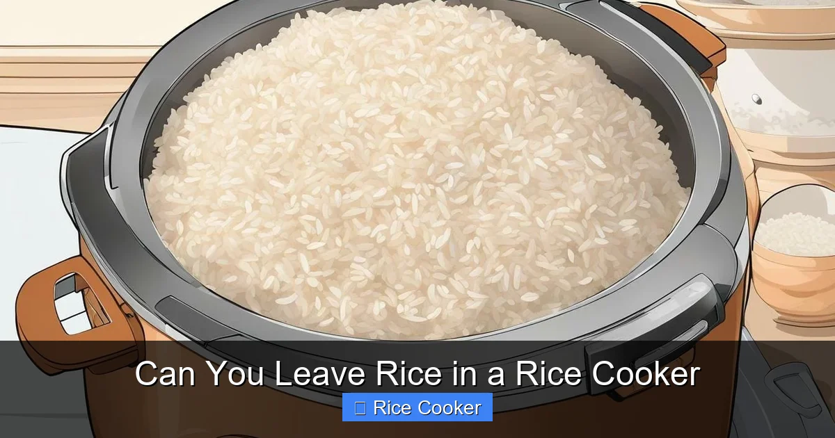 Can You Leave Rice in a Rice Cooker