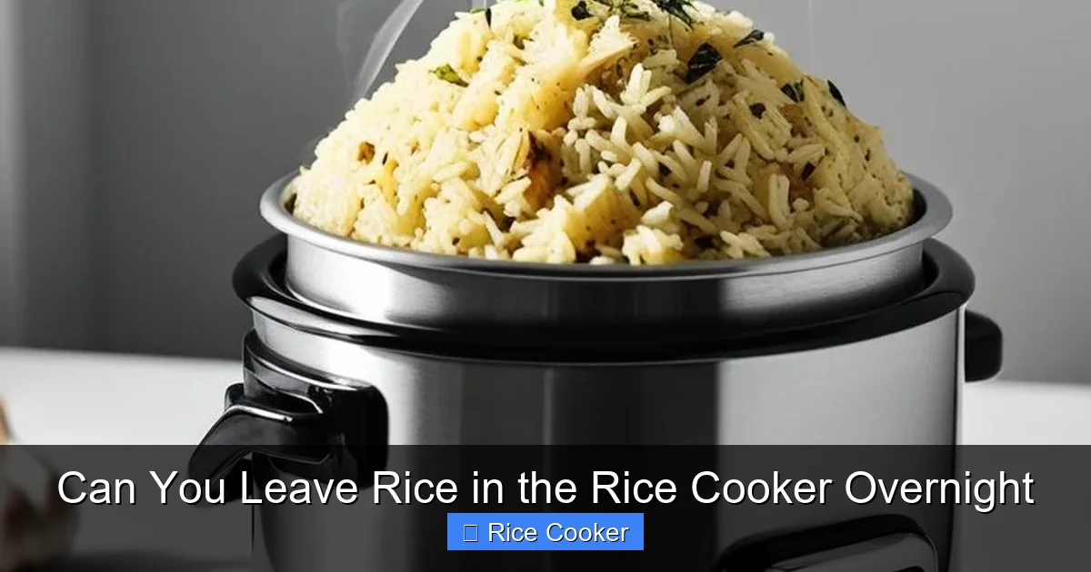 Can You Leave Rice in the Rice Cooker Overnight