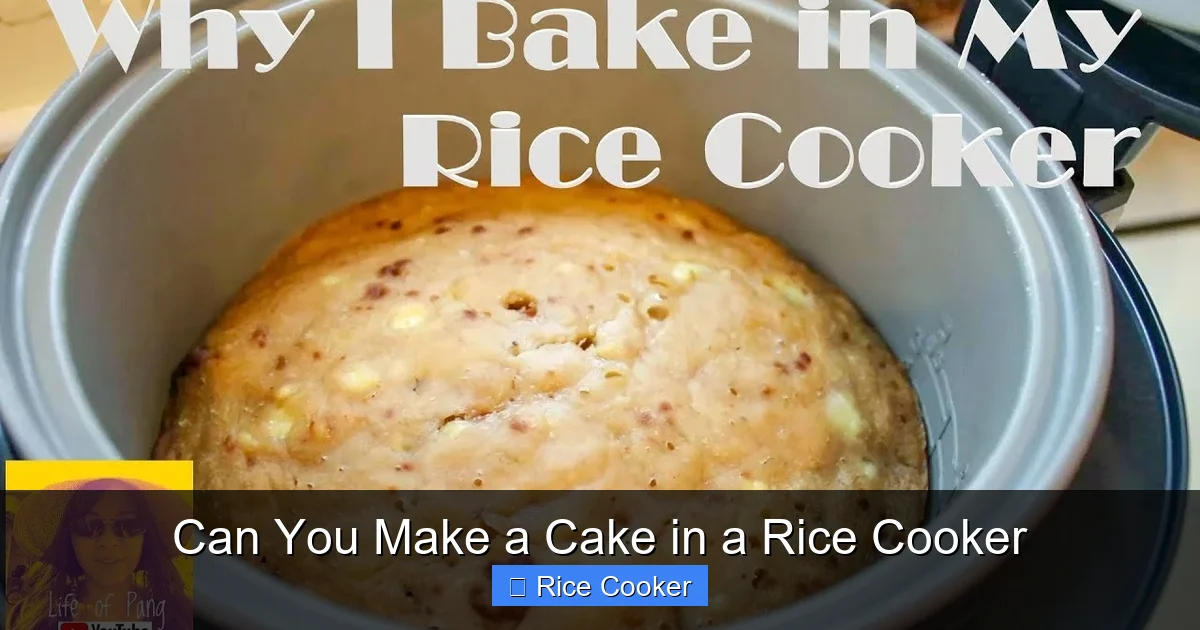 Can You Make a Cake in a Rice Cooker