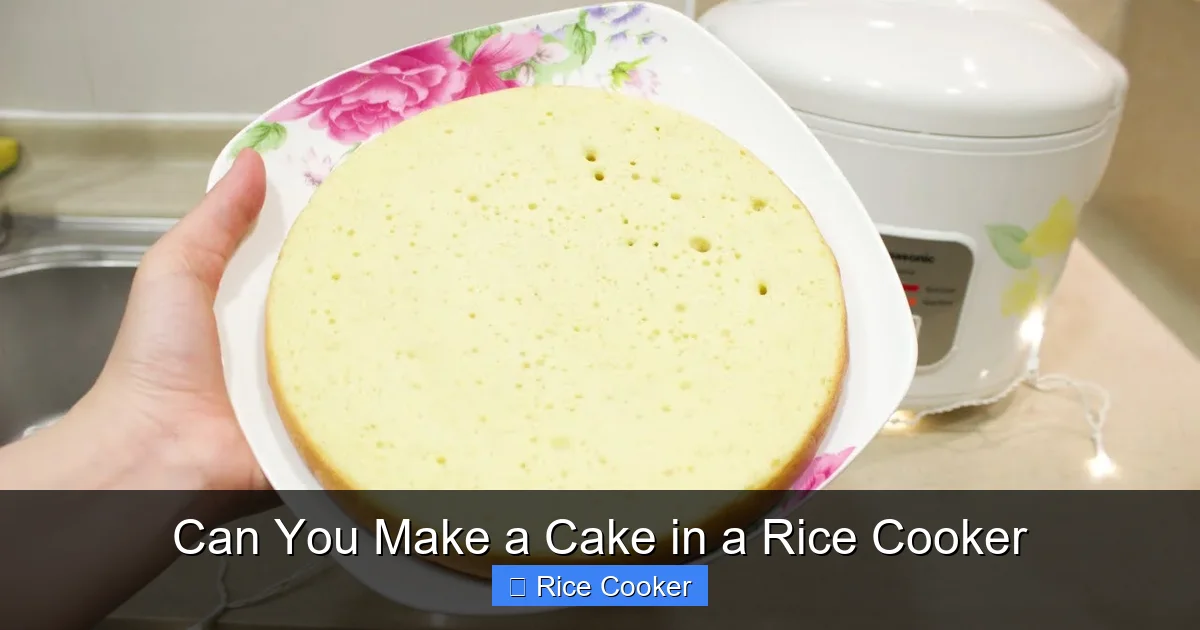 Can You Make a Cake in a Rice Cooker