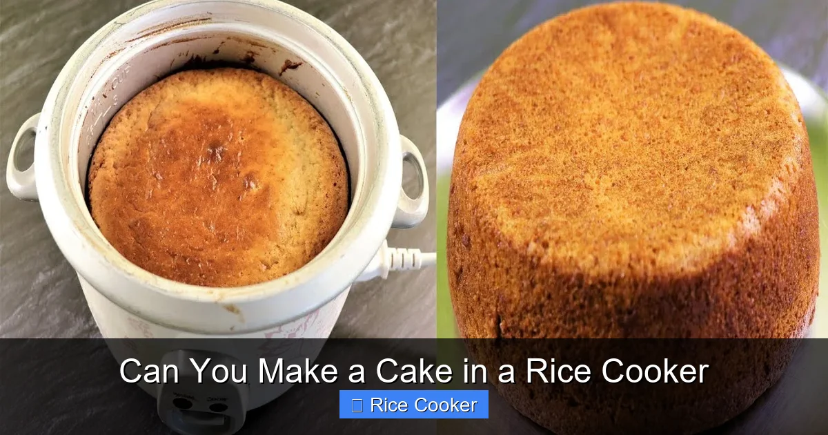 Can You Make a Cake in a Rice Cooker