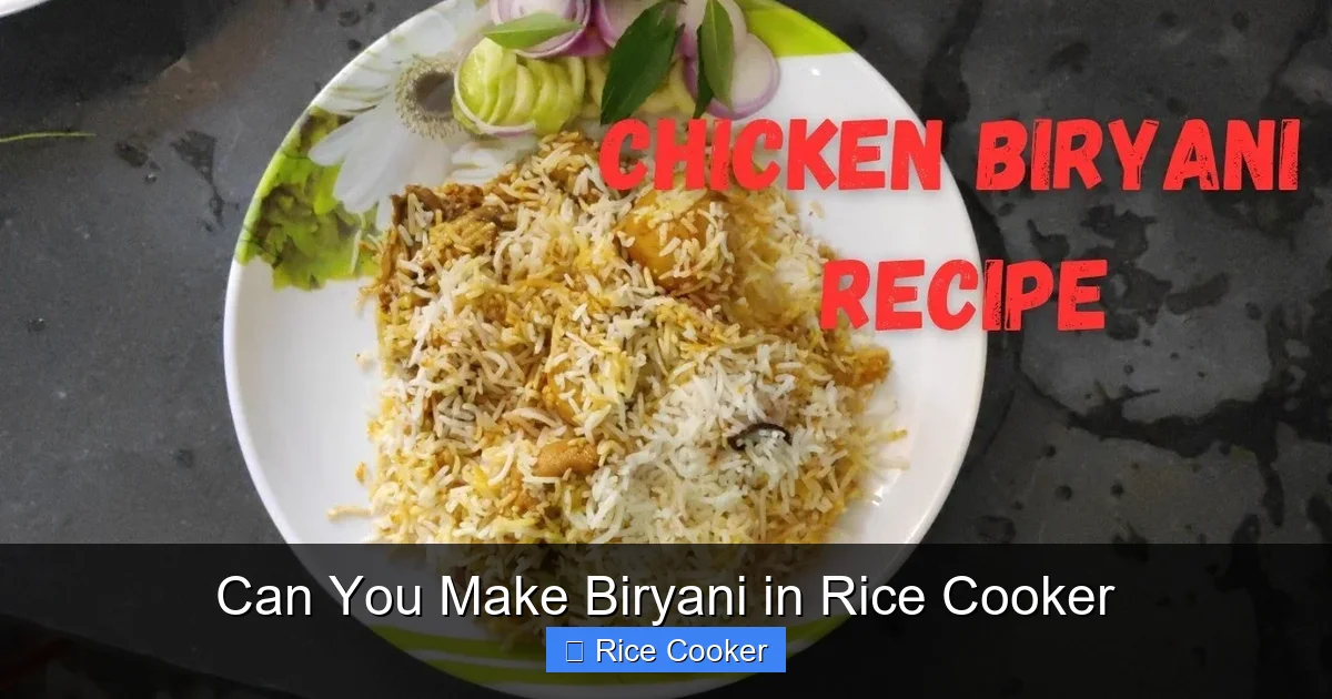 Can You Make Biryani in Rice Cooker