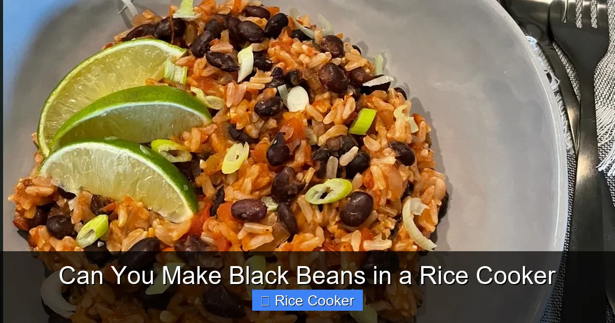 Can You Make Black Beans in a Rice Cooker