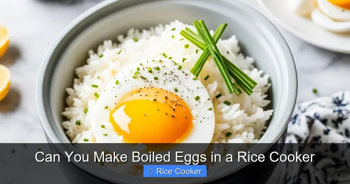 Can You Make Boiled Eggs in a Rice Cooker