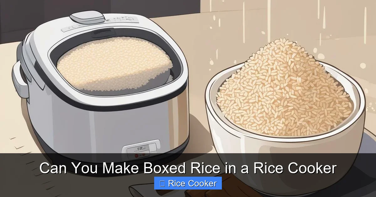 Can You Make Boxed Rice in a Rice Cooker