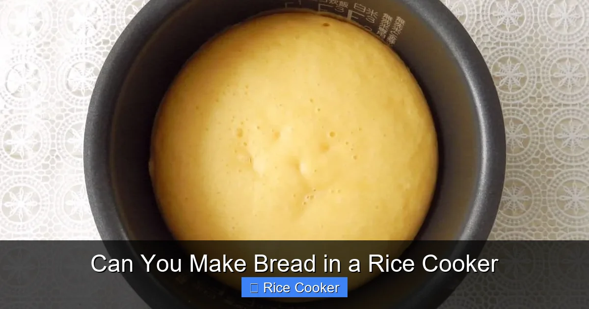 Can You Make Bread in a Rice Cooker