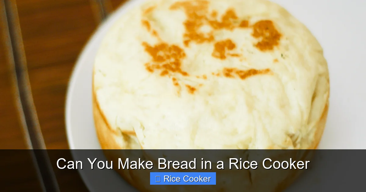Can You Make Bread in a Rice Cooker