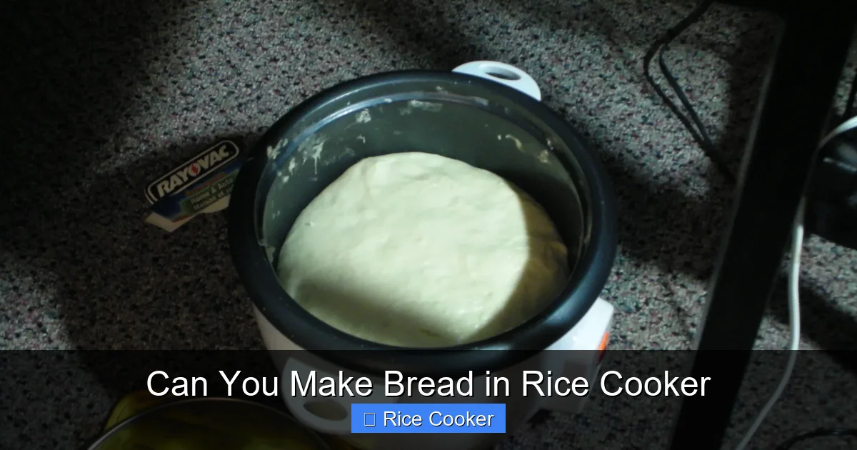 Can You Make Bread in Rice Cooker