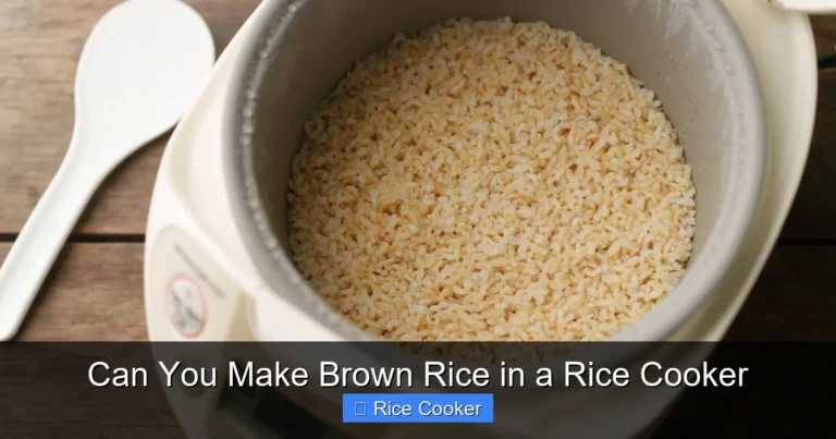 Can You Make Brown Rice in a Rice Cooker