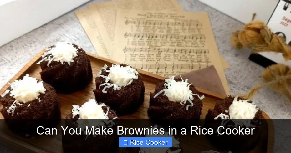 Can You Make Brownies in a Rice Cooker
