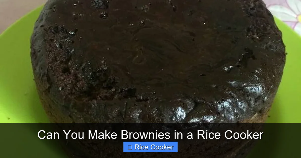 Can You Make Brownies in a Rice Cooker