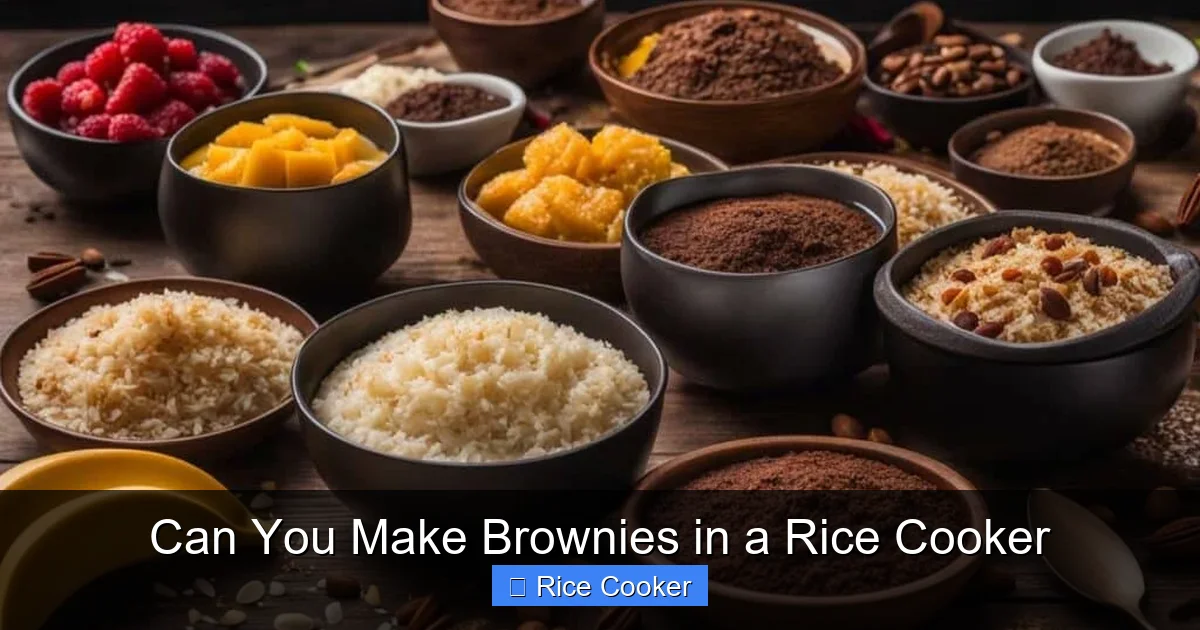 Can You Make Brownies in a Rice Cooker