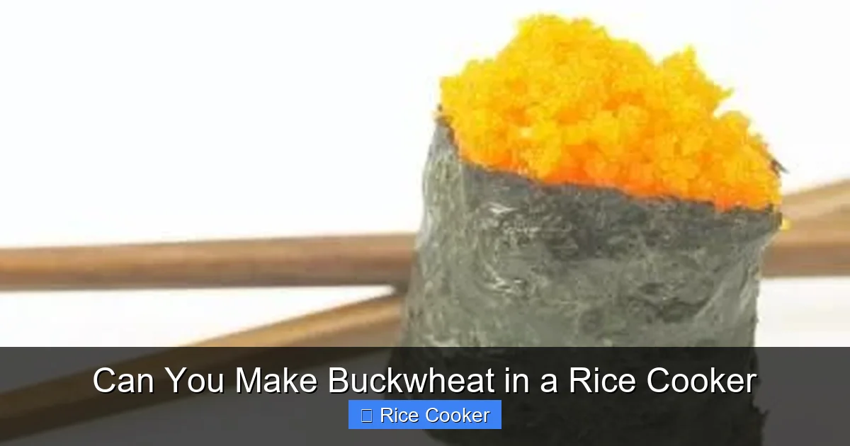 Can You Make Buckwheat in a Rice Cooker