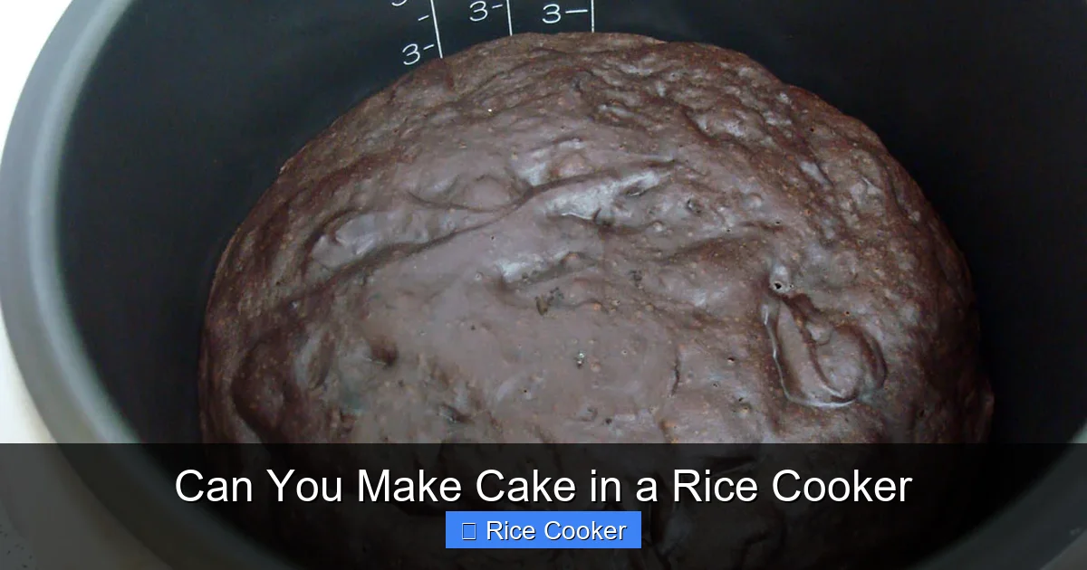 Can You Make Cake in a Rice Cooker