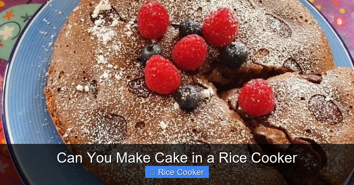 Can You Make Cake in a Rice Cooker