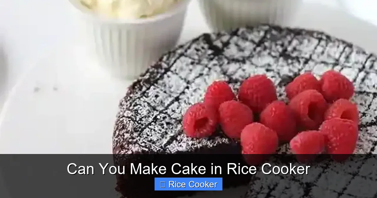 Can You Make Cake in Rice Cooker