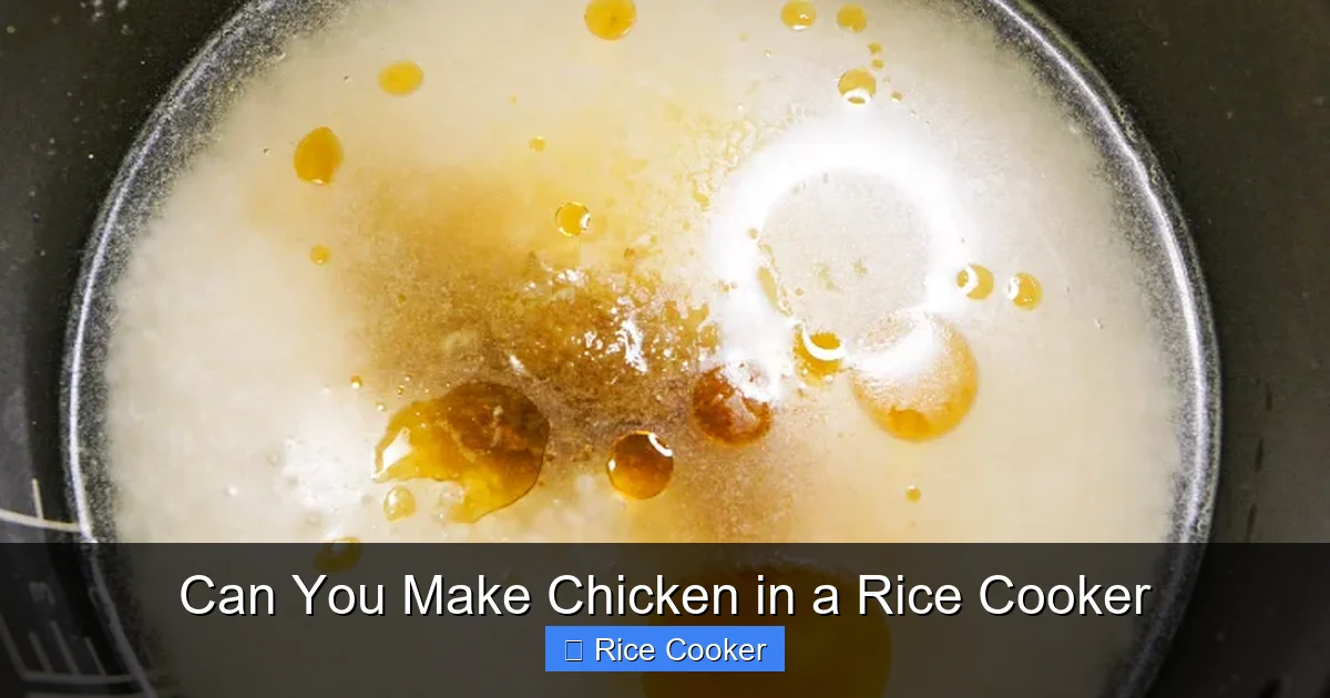 Can You Make Chicken in a Rice Cooker