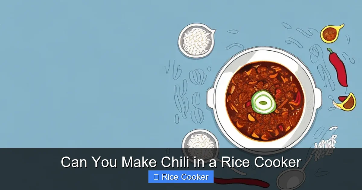 Can You Make Chili in a Rice Cooker