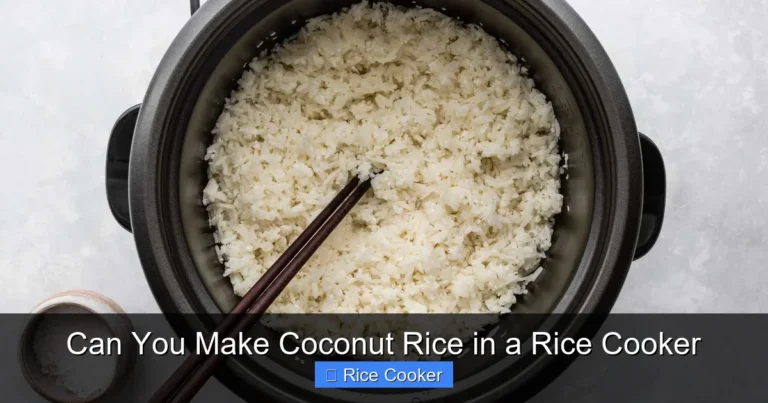 Can You Make Coconut Rice in a Rice Cooker
