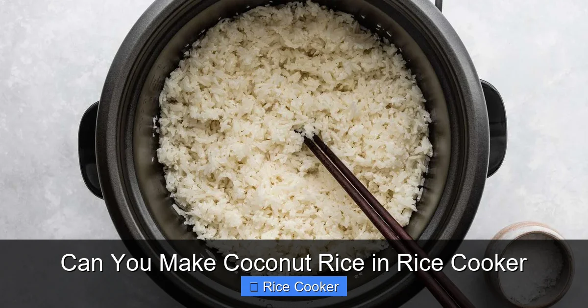 Can You Make Coconut Rice in Rice Cooker