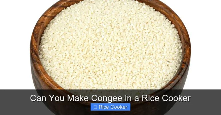 Can You Make Congee in a Rice Cooker