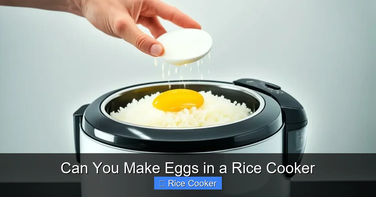 Can You Make Eggs in a Rice Cooker
