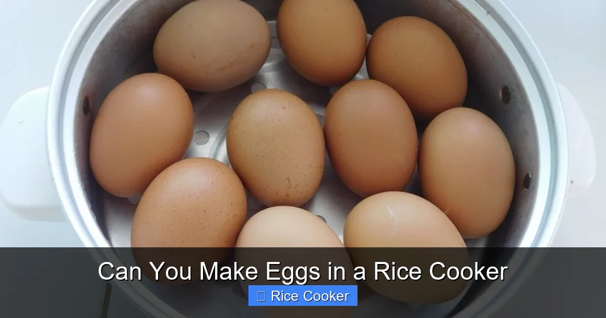Can You Make Eggs in a Rice Cooker