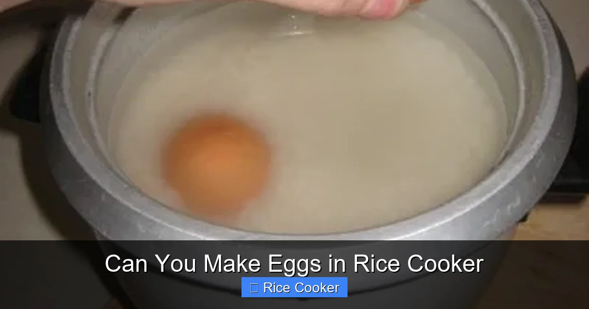 Can You Make Eggs in Rice Cooker