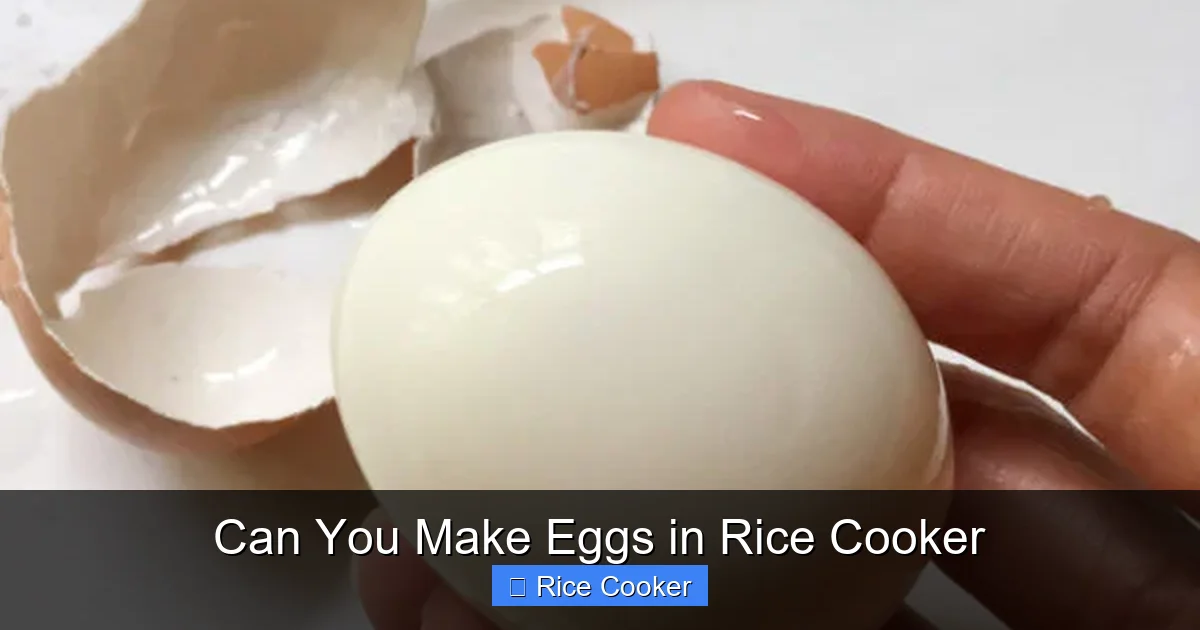 Can You Make Eggs in Rice Cooker
