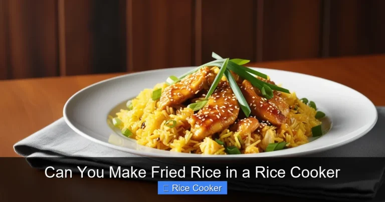 Can You Make Fried Rice in a Rice Cooker