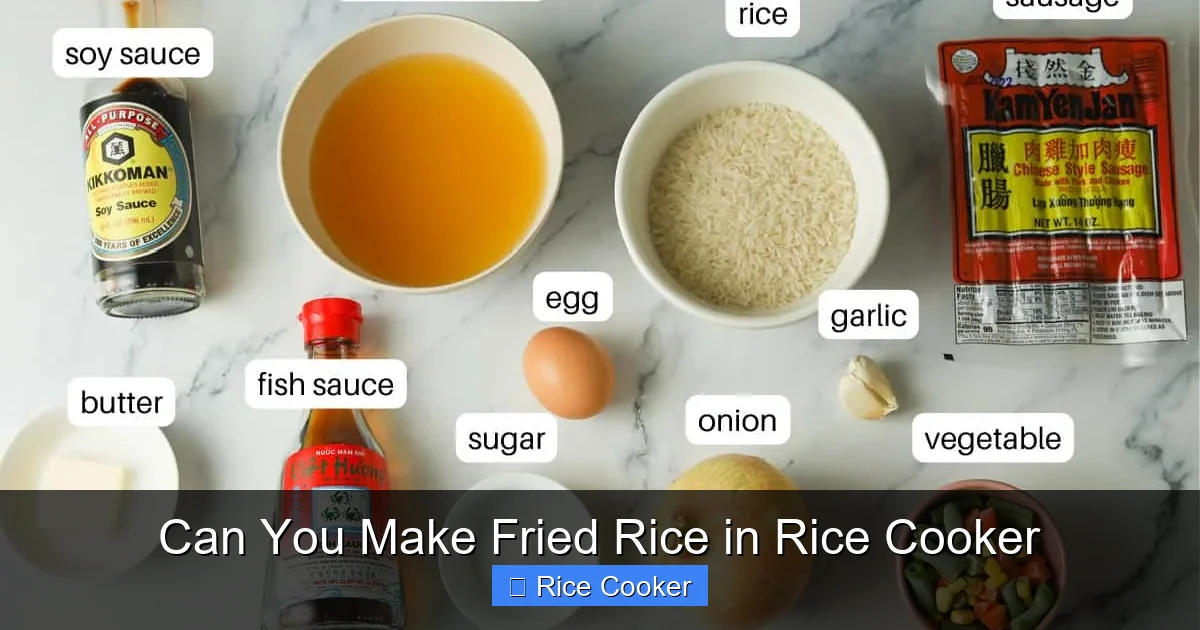 Can You Make Fried Rice in Rice Cooker
