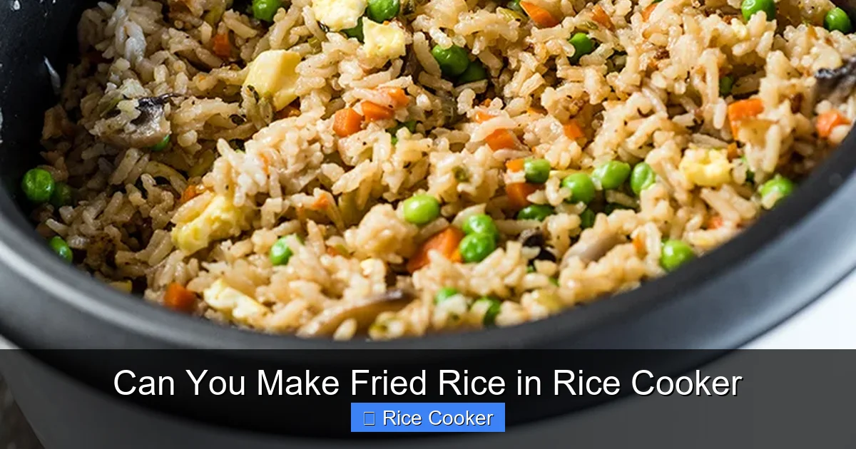 Can You Make Fried Rice in Rice Cooker