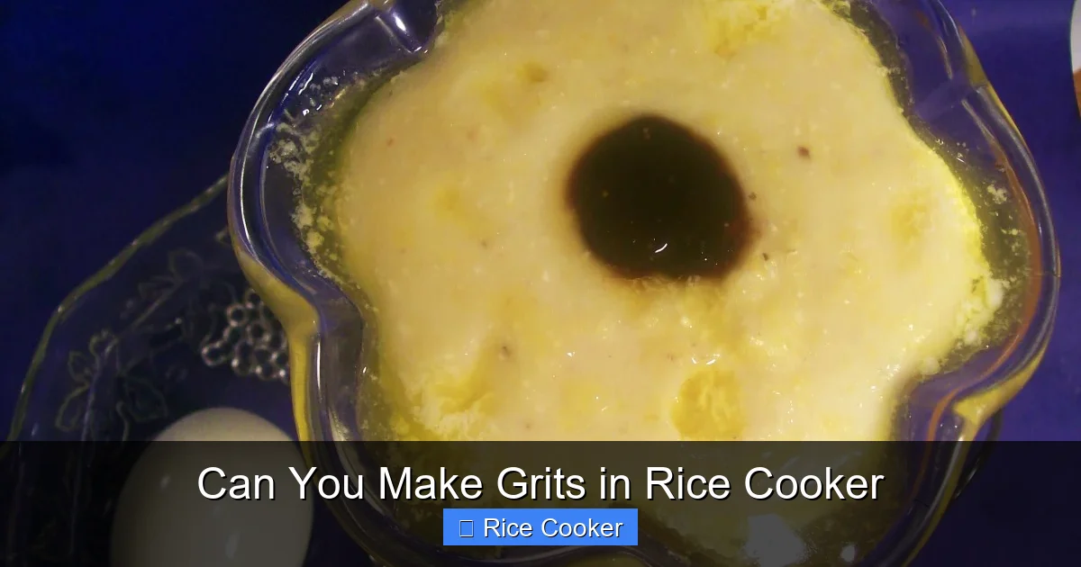 Can You Make Grits in Rice Cooker