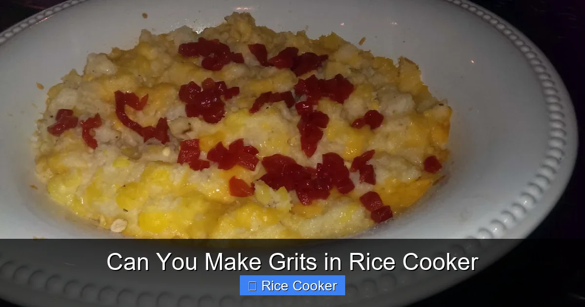Can You Make Grits in Rice Cooker