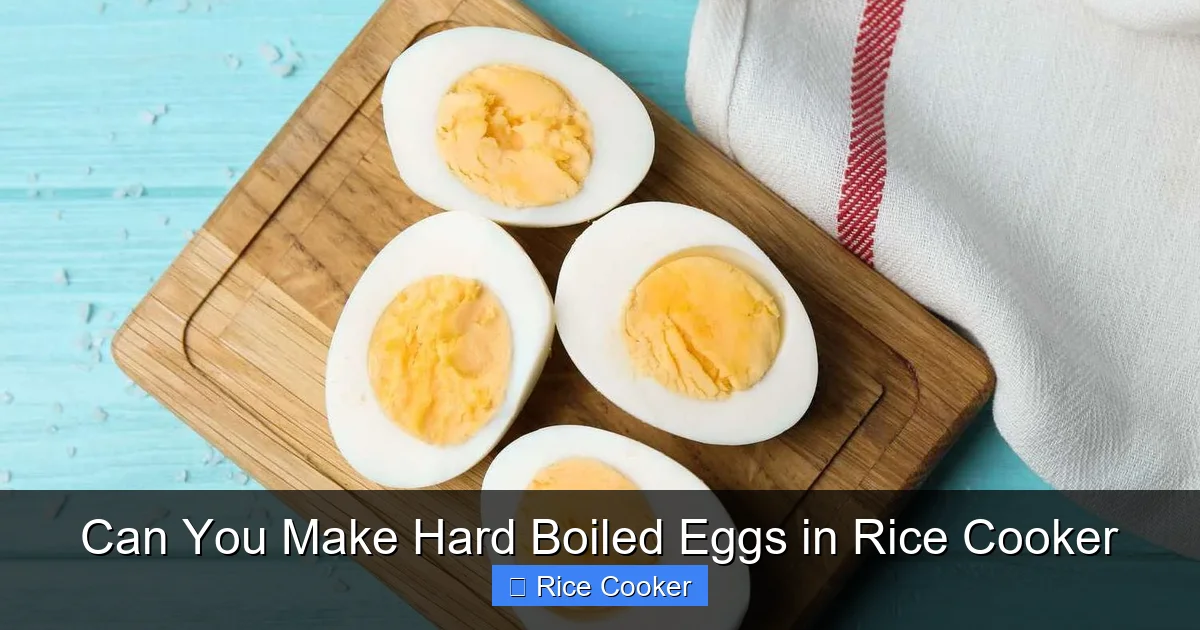 Can You Make Hard Boiled Eggs in Rice Cooker