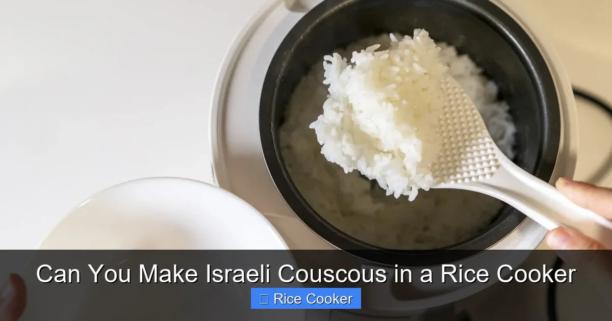 Can You Make Israeli Couscous in a Rice Cooker