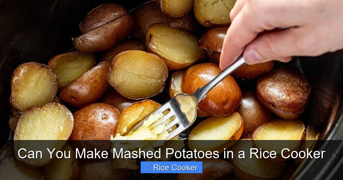 Can You Make Mashed Potatoes in a Rice Cooker