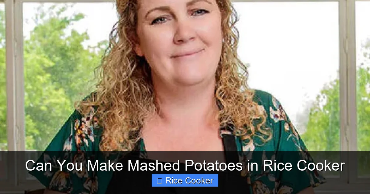 Can You Make Mashed Potatoes in Rice Cooker