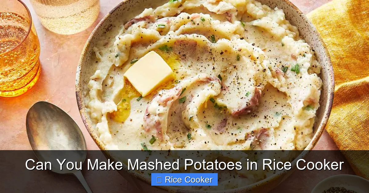 Can You Make Mashed Potatoes in Rice Cooker