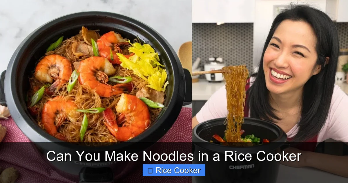 Can You Make Noodles in a Rice Cooker