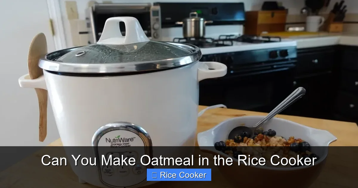 Can You Make Oatmeal in the Rice Cooker