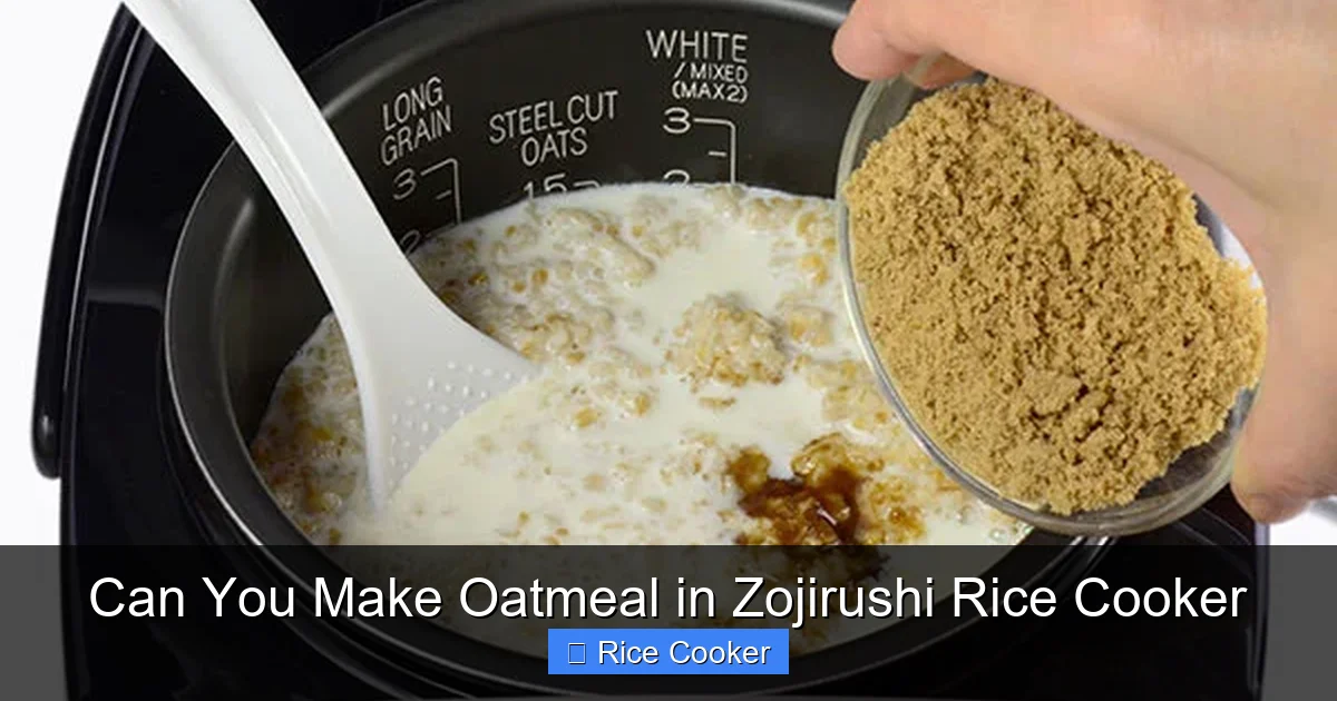 Can You Make Oatmeal in Zojirushi Rice Cooker